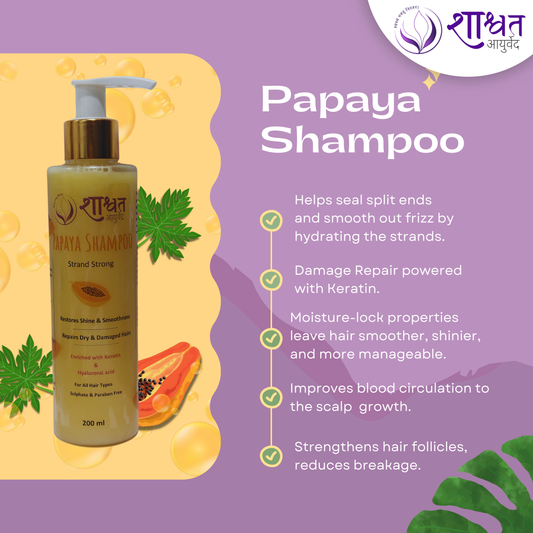 Papaya Shampoo - Damage Repair & Hair Strengthening